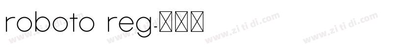 roboto reg字体转换